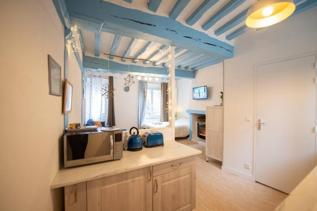 Blue Appartment With A Fireplace Dieppe Esterno foto