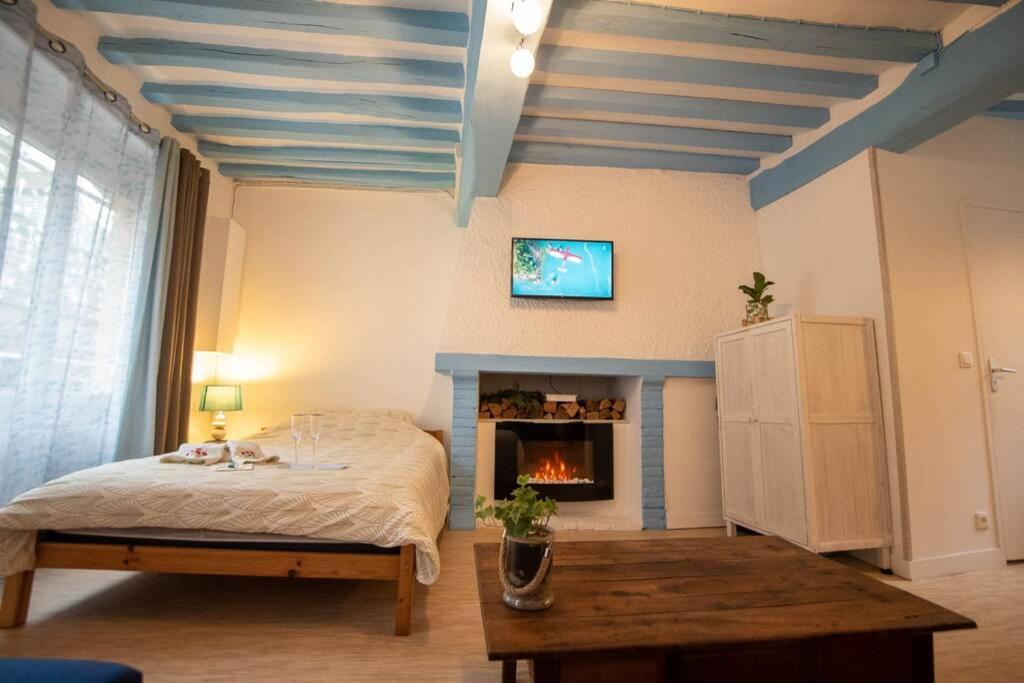 Blue Appartment With A Fireplace Dieppe Esterno foto